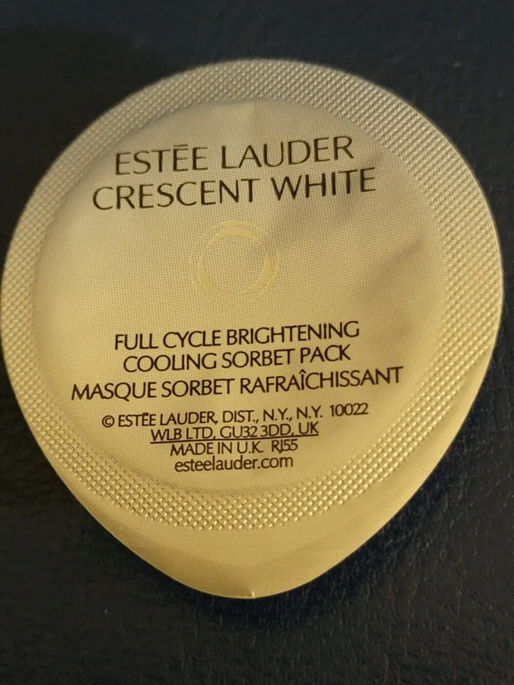 ESTEE LAUDER CRESCENT WHITE Full Cycle Brightening Cooling Sorbet Pack 8 Pods